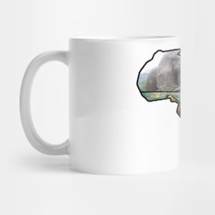 African Wildlife Continent Collage Mug